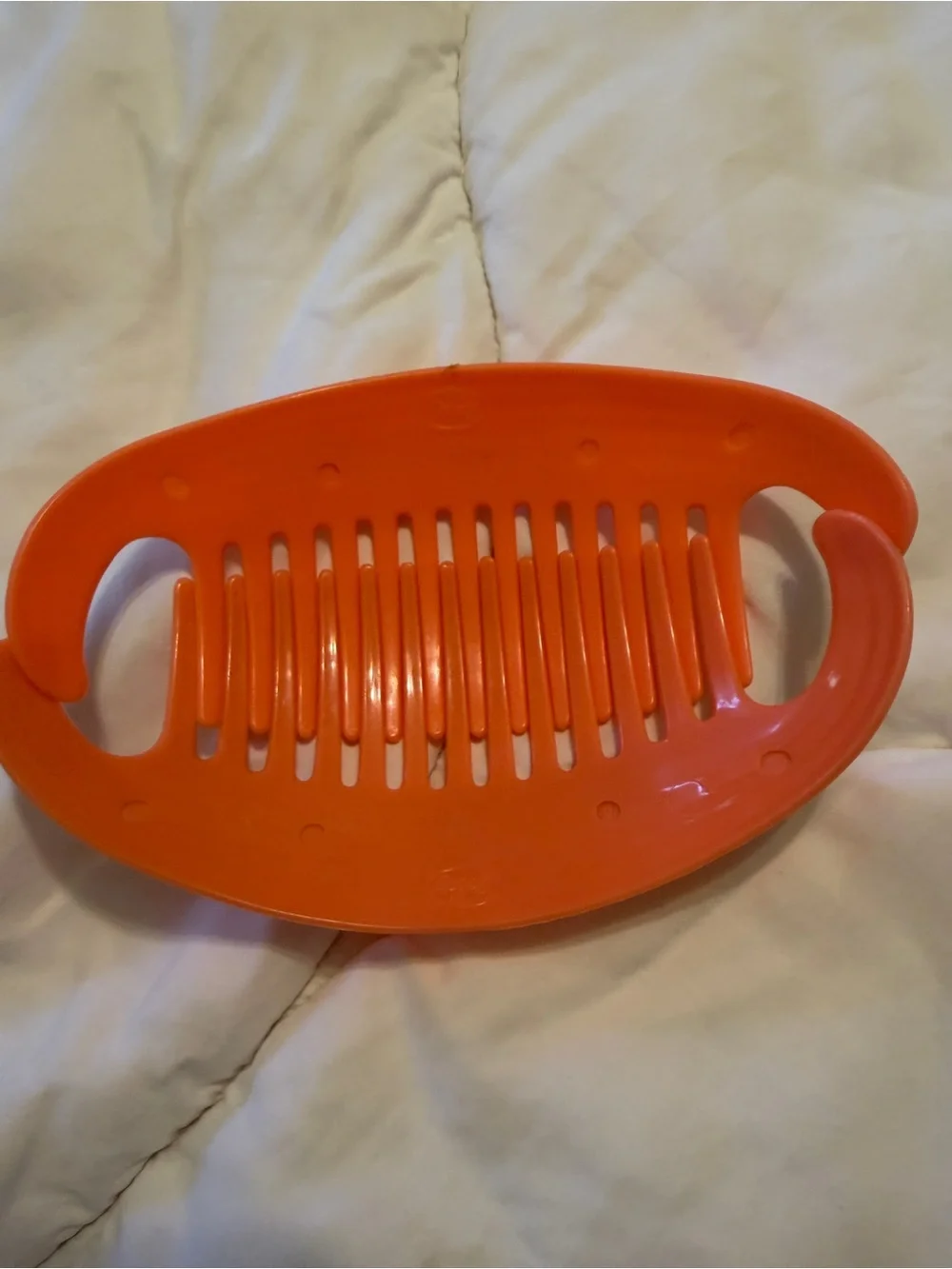 Set of Vintage Goody TZERS Claw Combs in Orange and Yellow